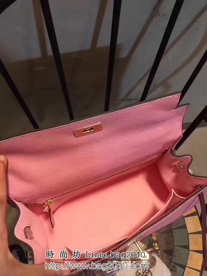 愛馬仕Hermes 牛皮手掌紋凱莉包 時尚手提包 0AM1612
